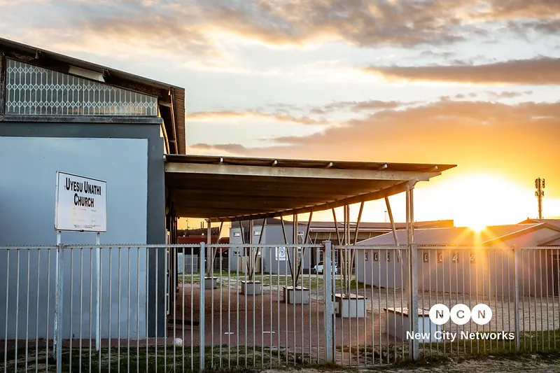 The Nguzo Saba campus in Khayelitsha at sunset